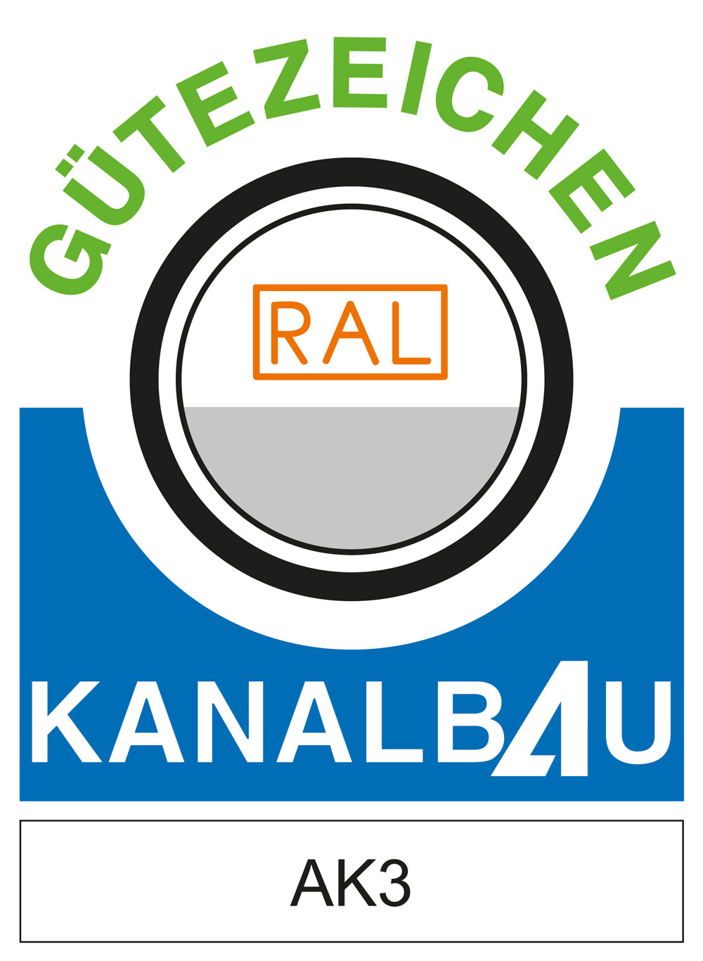 Gütezeichen RAL Kanalbau